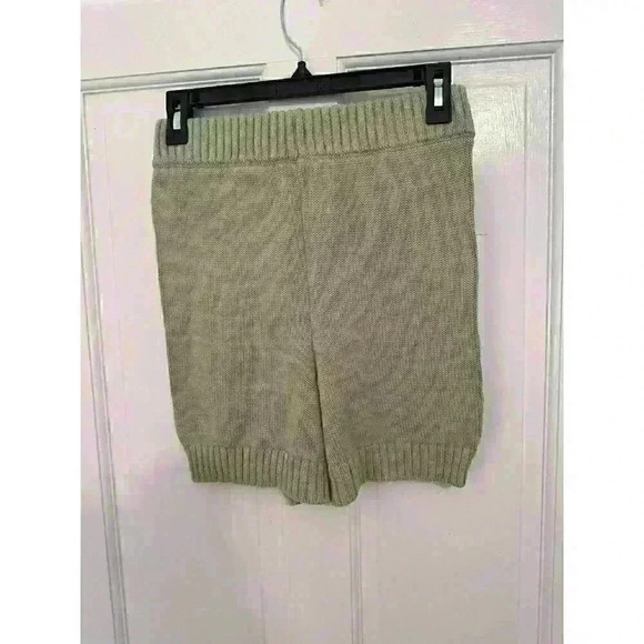 Charlie‎ Holiday Anthropologie Green Knit Blanche Shorts size 4 NWT - Picture 3 of 5